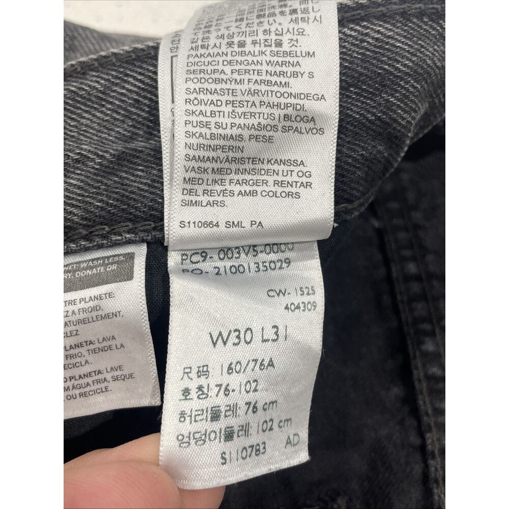 Levi's Women's Cinch Barrel Jeans 30x31 NWT Black "Past Lives" - Picture 11 of 12